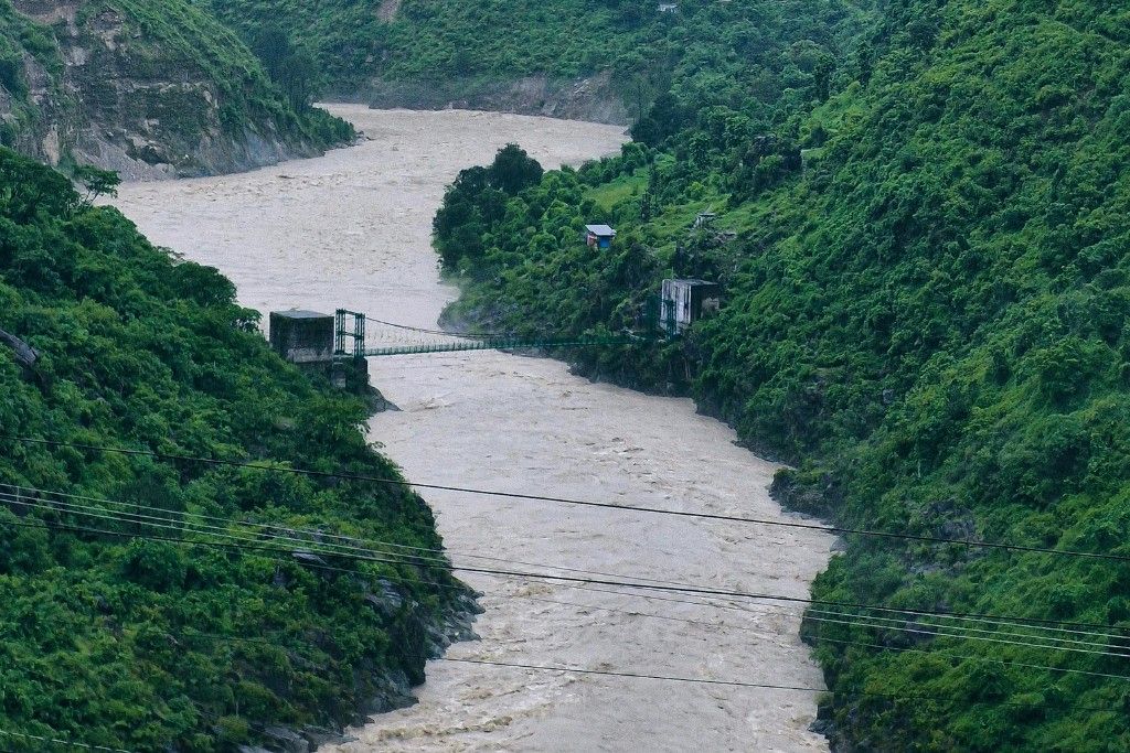 Ganga River on the way to Kedarnath